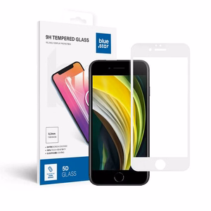 Karastatud klaas to iPhone 6 / 6S (full glue) sinine Star 5D valge