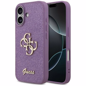 Guess Fixed Glitter Big 4G ümbris jaoks iPhone 17 - lilla