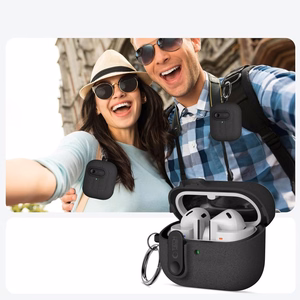 Tech-Protect Slim Hook ümbris Samsung Galaxy Buds 3 / 3 FE / 3 Pro jaoks - must