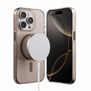 Crong Clear MAG Pro MagSafe ümbris seadmele iPhone 15 Pro, kõrbebeež