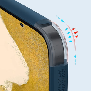 Чехол Nillkin Super Frosted Shield Pro для Samsung Galaxy S23+ бронированный + подставка для телефона красный
