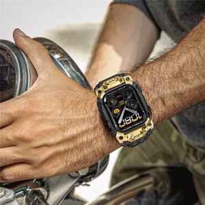 Supcase Unicorn Beetle Ore Case for Apple Watch 10/11 (46 mm) - Black and Gold