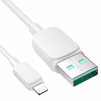 Joyroom Multi-Color Series A14 Lightning / USB-A 2.4A 1.2 m kaabel - valge