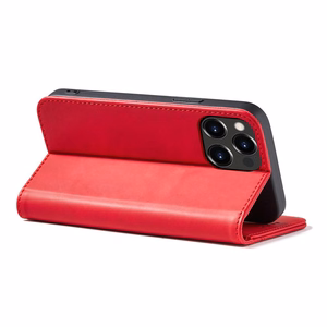 Magnet Fancy Case ümbris iPhone 14 Pro Max flip cover rahakott seisma punane