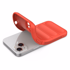 Magic Shield ümbris iPhone 14 Plus'ile paindlik soomustatud kate punane