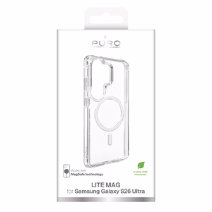 Puro LITE MAG Protective Ümbris for Samsung Galaxy S26 Ultra ühilduv MagSafe - läbipaistev