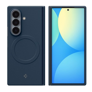 Spigen AirSkin Aramid MagFit MagSafe ümbris mudelile Samsung Galaxy Z Fold 8 Ultra – tumesinine