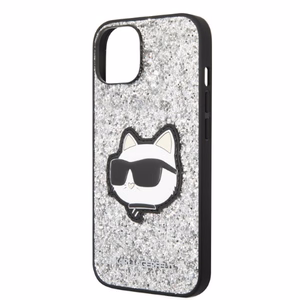 Karl Lagerfeld KLHCP14MG2CPS iPhone 14 Plus 6.7" hõbedane/hõbedane hardcase Glitter Choupette Patch