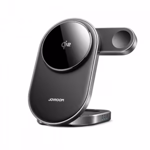 Juhtmevaba laadija Joyroom JR-W17 3in1 must 15W Qi2 (iPhone / Apple Watch / Airpods)