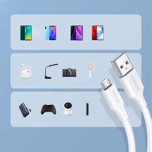 Ugreen US289 60142 micro USB / USB-A kaabel 1.5m valge