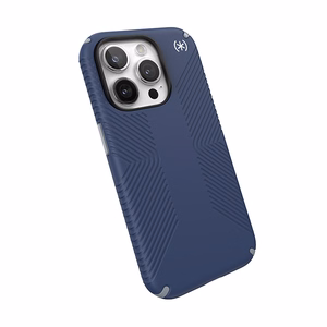 Speck Presidio2 Grip ümbris seadmele iPhone 15 Pro, Coastal Blue / Dust Grey värvitoonis