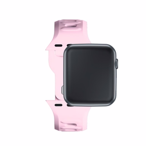 3mk silikoonrihm Apple Watchile, 38/40/41/42 mm, puudriroosa, väike suurus