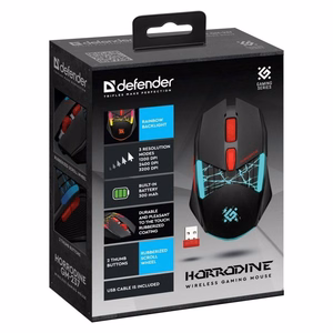 Defender GM-126 Tisa hiir RF+BT optiline 1600 DPI must