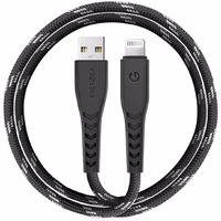 ENERGEA Kaabel Nyloflex USB - LightningCharge and Sync C89 MFI 1.5m must/black