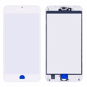 LCD screen glass Apple iPhone 6S Plus with frame and OCA valge V2 ORG