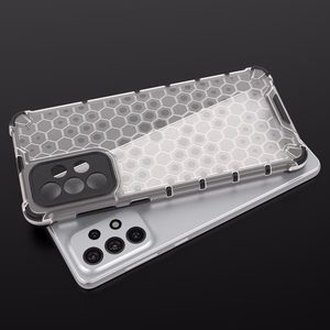 Honeycomb case бронированный чехол с гелевой рамкой для Samsung Galaxy A73 прозрачный