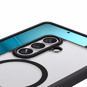 Spigen Ultra Hybrid Mag MagSafe ümbris Samsung Galaxy S26 Plus jaoks läbipaistev must