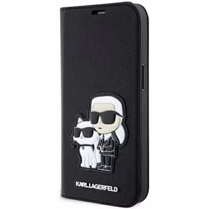 Karl Lagerfeld KLBKP14LSANKCPK iPhone 14 Pro 6.1" bookcase must/must Saffiano Karl & Choupette
