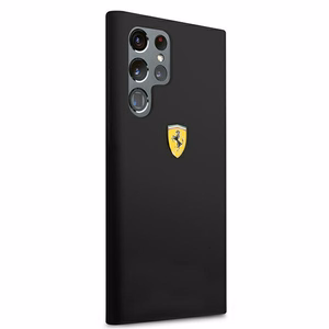 Ferrari FESSIHCS22LBK S22 Ultra S908 чёрный/чёрный жёсткий чехол On Track Silicone