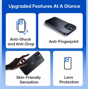 Rock Guard Touch Matte Series Ümbris jaoks Iphone 15 Plus valge