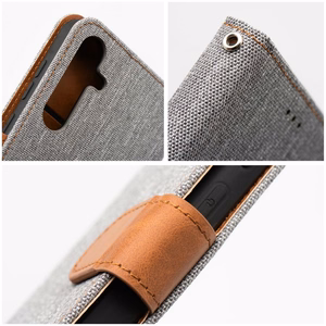 Flip case for Samsung A15 4G / A15 5G Jeans Book gray