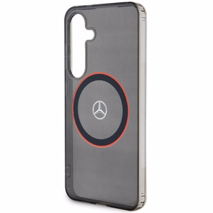 Mercedes Double Layer W punane MagSafe ümbris jaoks Samsung Galaxy S24 - must