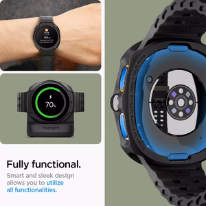 Spigen Liquid Air Ümbris jaoks Samsung Galaxy Watch 8 44mm - Matt Must