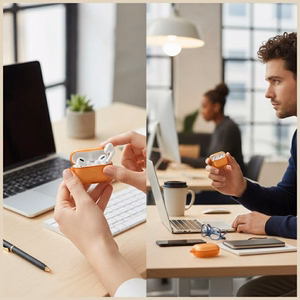 Uniq Veren ümbris jaoks AirPods Pro 3 - oranž