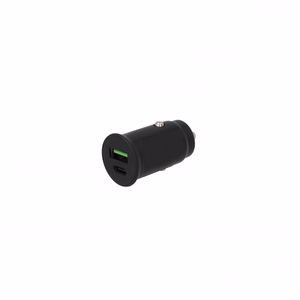 SEEK TOTI 30W Type-C + USB-A автомобильное быстрое зарядное устройство, черный