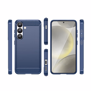 Carbon Ümbris jaoks Samsung Galaxy S25 Edge - Sinine