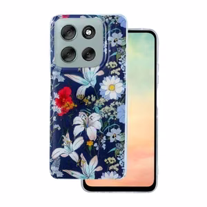 Glow Glam ümbris jaoks Motorola Moto G86 sinine