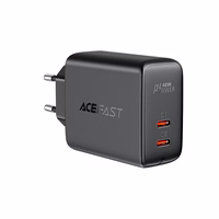 Acefast Laadija 2x USB Type C 40W, PPS, PD, QC 3.0, AFC, FCP must (A9 must)