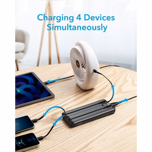 Powerbank Veger C10 (W1116) 10000 mAh with built-in Micro-USB cables / Typ C / Lightning must