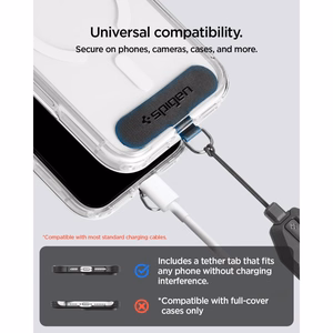 Spigen universaalne reguleeritav telefoni randmerihm, must