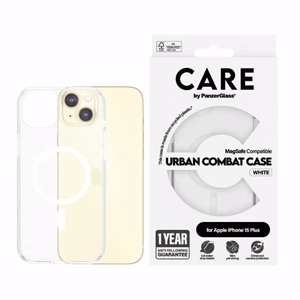 CARE by PanzerGlass Urban Combat Ümbris MagSafe jaoks iPhone 15 Plus - Valge