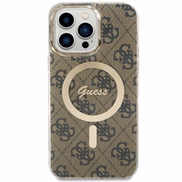 Guess IML 4G MagSafe Ümbris jaoks iPhone 15 Pro Max - Brown