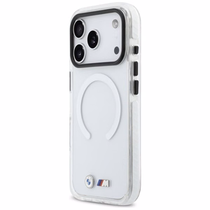 BMW M IML Shockproof Metal Logos MagSafe Ümbris for iPhone 17 Pro - Clear