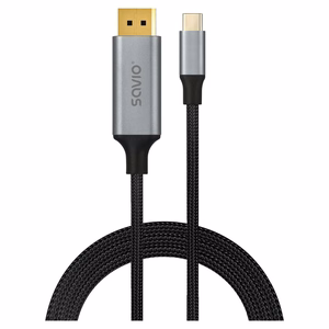 Savio CL-208 USB kaabel USB 3.2 Gen 1 (3.1 Gen 1) 2 m USB C must, hall