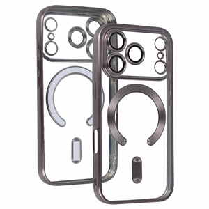 metallik MagSafe Ümbris jaoks Iphone 17 Pro Titanium