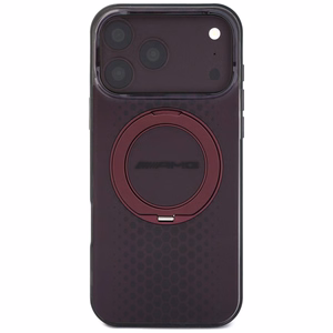 Mercedes AMG IML Double Layer Urban Line ümbris seadmele iPhone 18 Pro Max / 17 Pro Max, rõngastoega, MagSafe-ühilduv – bordoopunane