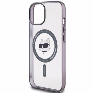 Karl Lagerfeld KLHMP15SHCHNOTK iPhone 15 6.1" läbipaistev hardcase IML Choupette`s Head MagSafe