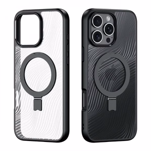 Dux Ducis Aimo Mag Ümbris with MagSafe and Stand jaoks iPhone 16 Pro Max - must