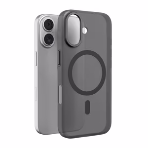 Чехол Puro Lightfeel для iPhone 17 совместимый с MagSafe прозрачный и чёрный