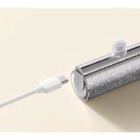 Powerbank Veger PlugOn (W0573P) PD QC3.0 2,4A 12W 5000 mAh with a built-in connector Lightning hõbedane