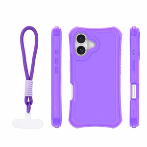 Safepop чехол с ремешком для iPhone 16 6,1" фиолетовый