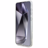 Karl Lagerfeld Button Choupette Head Printed Logo MagSafe Ümbris jaoks Samsung Galaxy S25 Edge - Valge