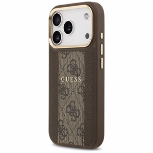 GUESS ümbris jaoks IPHONE 17 Pro compatible with MagSafe GUHMP17LPG4SEMCW (PU W/ 4G Stripe) brown