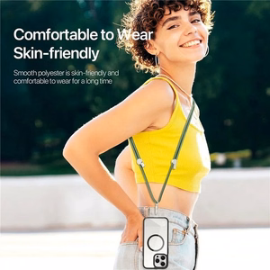 DUX DUCIS Plaz - cross-body phone strap - roheline