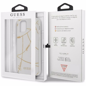 Guess kuldne Chain Collection iPhone 12 Pro Max 6.7" Ümbris - valge