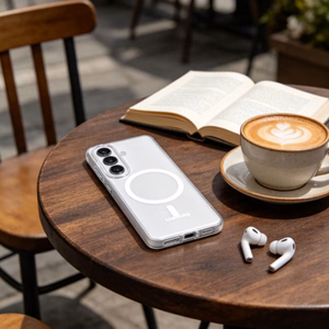 Tech-Protect MagSlim MagSafe Ümbris for Samsung Galaxy S26 - Clear Matt